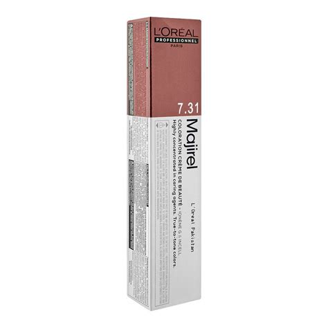 Buy L Oreal Professionnel Majirel Hair Coloring Cream 7 31 Golden Ash Blonde Online At Best