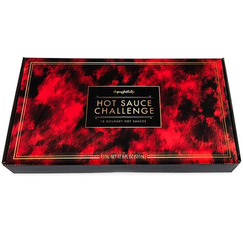 Thoughtfully Gifts Hot Sauce Challenge Gift Set Pack Of Spicy Hot Sauces For A Fun Hot