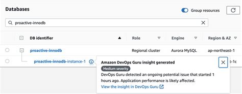 Proactive Insights With Amazon Devops Guru For Rds Aws Devops