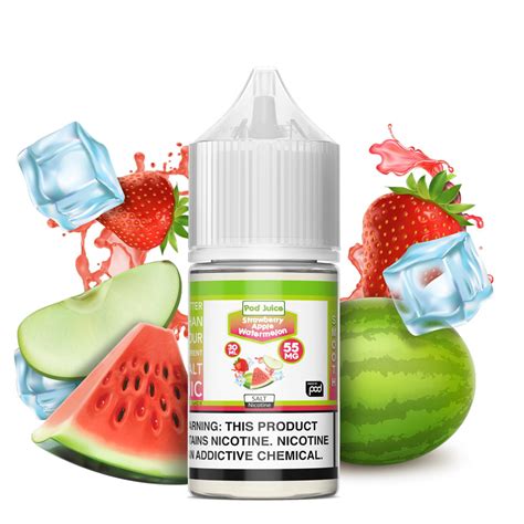 Strawberry Apple Watermelon By Pod Juice Salts Rz Smoke Vape