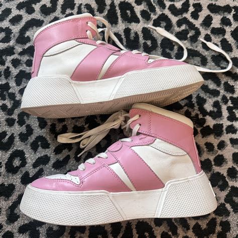 Pink And White Naked Wolfe Platform Sneakers Depop