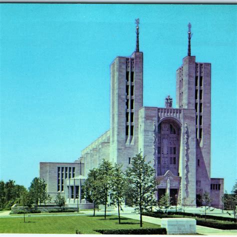 c1960s Baltimore, MD Cathedral Mary Queen Church Gothic Brutalism Art