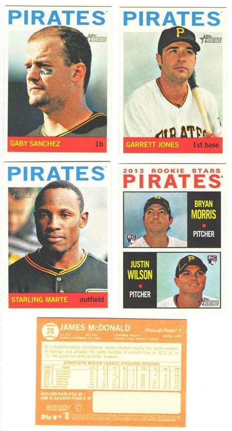 2013 Topps Heritage PITTSBURGH PIRATES Team Set EBay