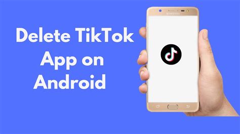 How To Delete Tiktok App On Android Youtube