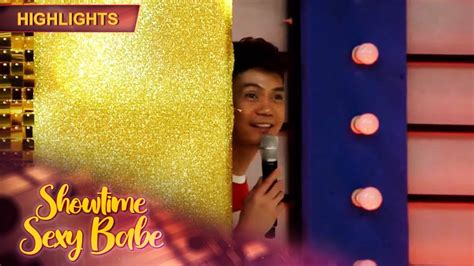 Vhong Hides Backstage Because Of His Corny Joke Showtime Sexy Babe Youtube