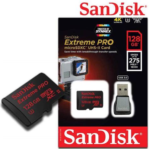 Sandisk Extreme Pro Microsdxc Uhs Ii Card 128gb R W 275 100mb S Sdsqxpj 128g Gn6m3 เมมโมรี่