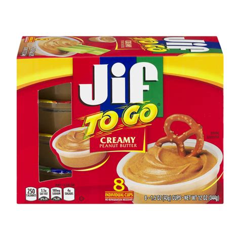 Save On Jif To Go Peanut Butter Creamy 8 Ct Order Online Delivery