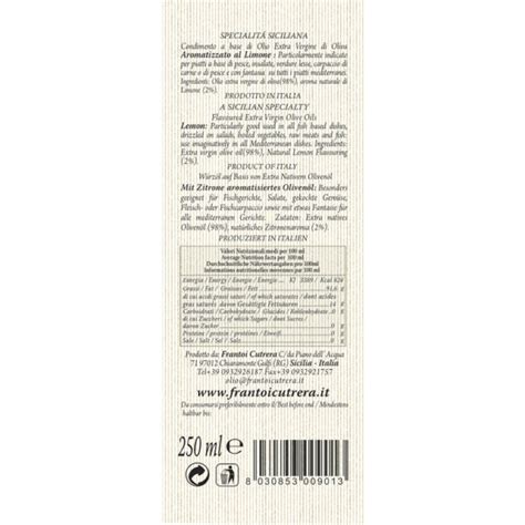 Frantoi Cutrera Lemon Flavored Extra Virgin Olive Oil, 8.5 oz ...