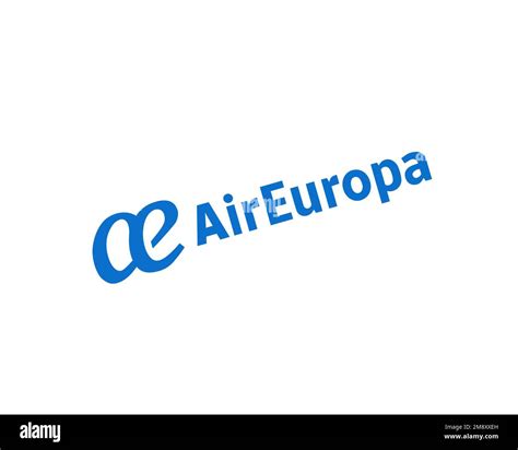 Air Europa, rotated logo, white background Stock Photo - Alamy