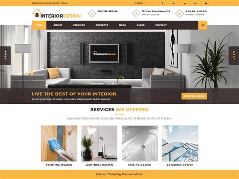 Interior Design Wordpress Template