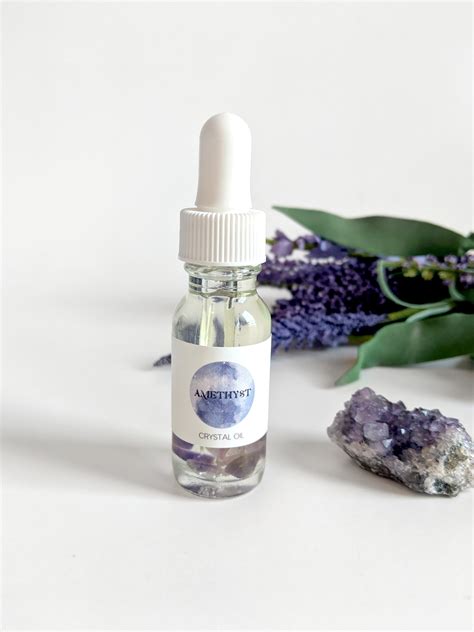 Amethyst Crystal Oil Essential Oils For Aromatherapy Etsy