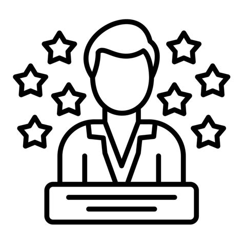 Role Model Line Icon 14660699 Vector Art At Vecteezy