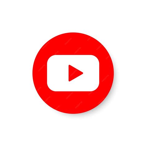 Premium Vector Circle Youtube Logotype Icon Social Media App Network