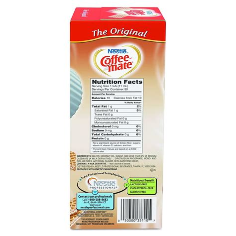 Coffee Mate Individual Creamer Nutrition Besto Blog