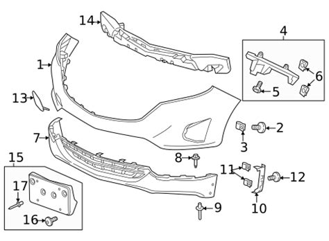 Bumper Components Front For Chevrolet Equinox Auto Parts Express