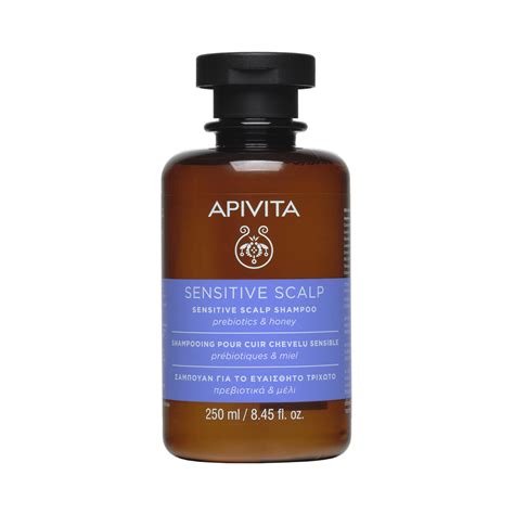 APIVITA - Σαμπουάν για ευαίσθητο τριχωτό με Πρεβιοτικά & Μέλι - 250ml