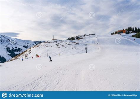 Winter in Austria stock photo. Image of chairlift, alps - 266862164