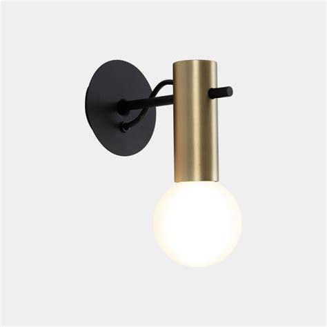 LEDS C Nude Wall Light E Matt Gold Black Lights Co Uk
