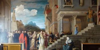 Presentazione Della Vergine Al Tempio Tiziano Vecellio