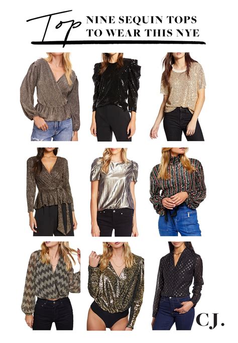 10 Sequin Tops To Wear This Nye Cella Jane New Year S Eve Tops Casual Outfits For Moms Mom