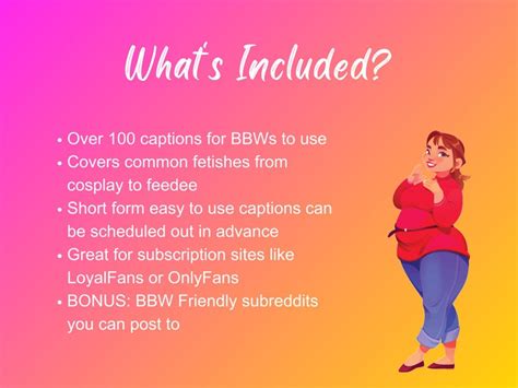 100 BBW Captions BBW Friendly Subreddits Feederism Cow Cosplay Belly Worship Onlyfans