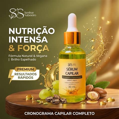 Sérum Capilar Qual O Melhor - Sérum Capilar Hidratante - Volume, Brilho e Fortalecimento 30 mL ...