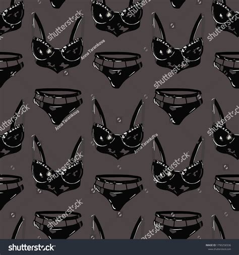 Vector Pattern Erotic Lingerie Lingerie Bras Stock Vector Royalty Free 1790258336 Shutterstock