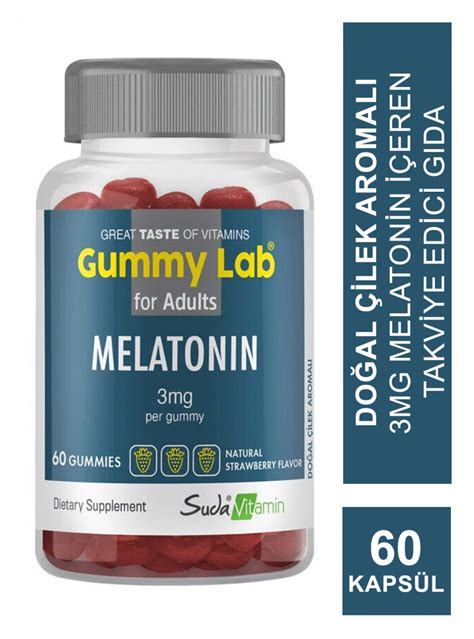 Suda Vitamin Gummy Lab Melatonin For Adult Yumu Ak Kaps L Fiyat Ve