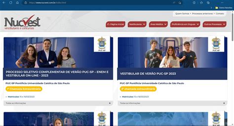 Vestibular Puc Sp Inscri O Provas Datas Vagas E Cursos