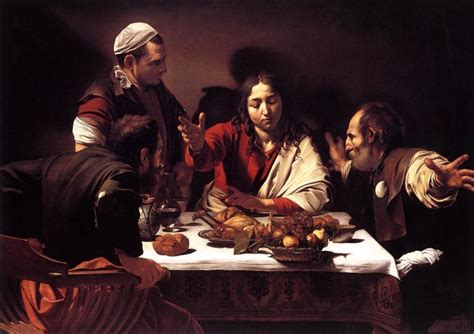 Supper At Emmaus Painting Michelangelo Merisi Da Caravaggio Oil Paintings