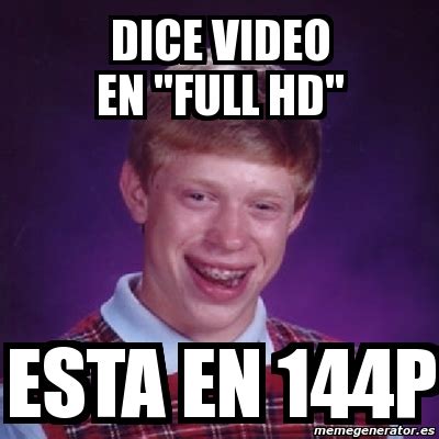 Meme Bad Luck Brian Dice Video En Full Hd Esta En P