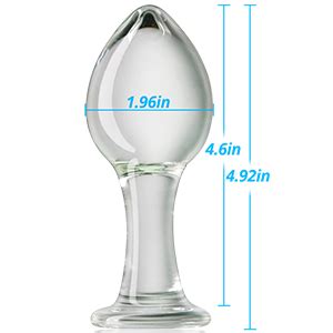 Amazon Anal Butt Plug Glass Anal Trainer With Long Neck Crystal Pleasure Wand With Tapered