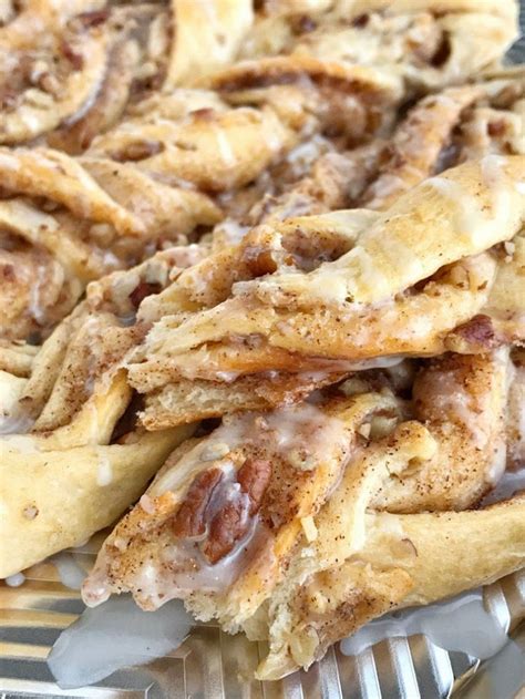 Maple Pecan Crescent Cinnamon Twists These Quick And Easy 20 Minute