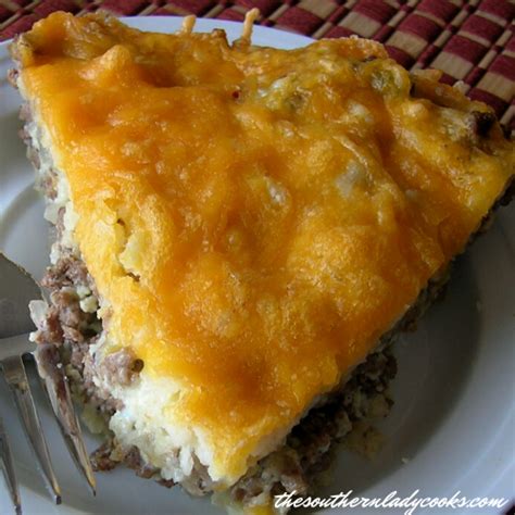 HAMBURGER PIE - The Southern Lady Cooks - Easy Recipe