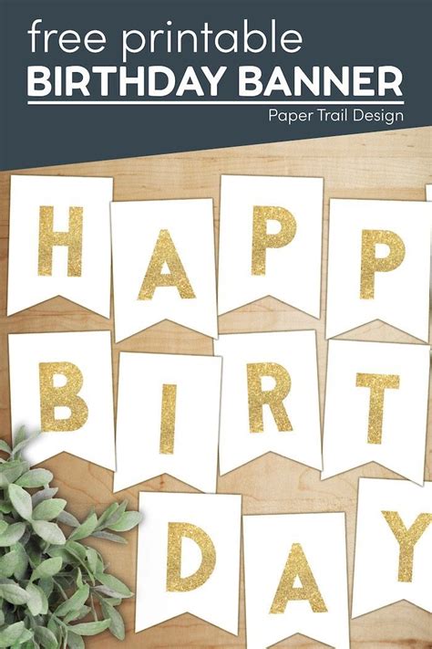 Happy Birthday Banner Printable Template Artofit