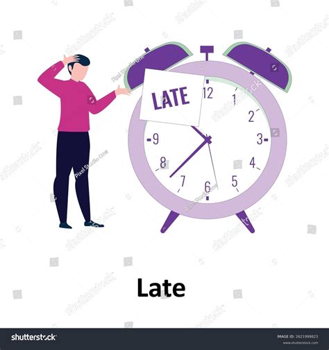 arriving late   royalty  licensable stock illustrations
