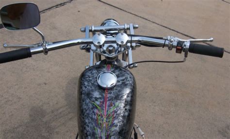 1975 Harley Davidson Hd Sportster Rigid Chopper W Girder Old Style Chopper