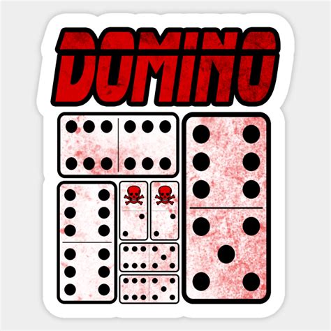 Domino Player Dominoes Game Cool Domino Domino Sticker Teepublic