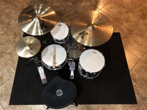 Mini Drums and Cymbal set-up for Rock gigs : r/drums