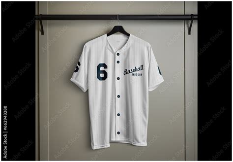 Baseball Jersey Mockup Stock Template | Adobe Stock