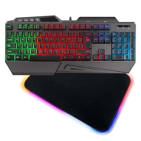 ① Klawiatura gamingowa podświetlana FURY SKYRAIDER mata RGB