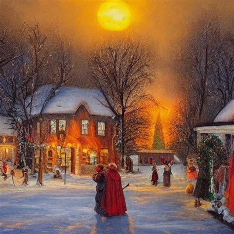 Christmas in old village : r/starryai