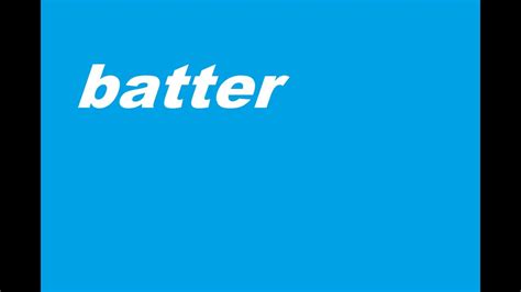 batter Meaning - YouTube