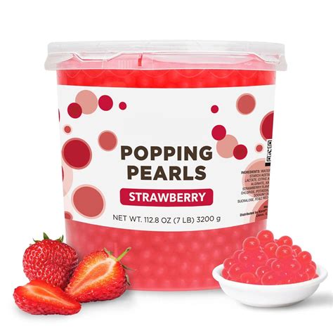 Strawberry Popping Boba Keva