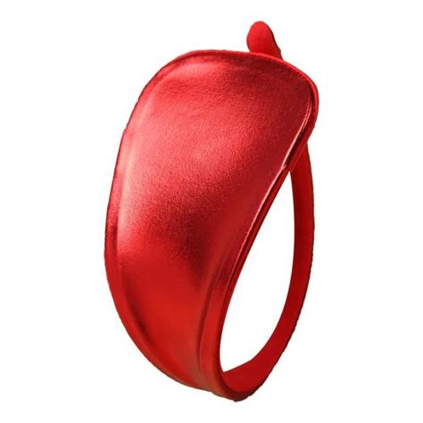 YIZYIF C String Sexy Femme Métallique Brillant Mini String Hot Coquin Tanga Ouvert Underwear