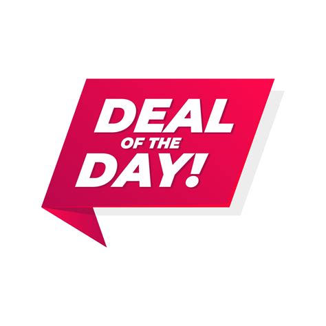 Deal of the day banner. Special offer price sign. Advertising discount ...