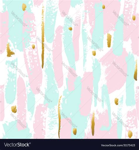 Beautiful Seamless Pattern With Nude Watercolor Vector Image
