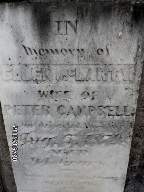 Ellen Nelly McLarty Campbell 1785 1879 Find A Grave Memorial