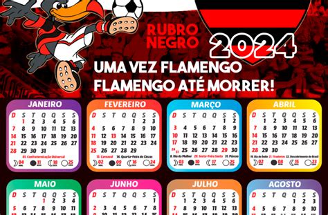 Moldura Calend Rio Flamengo Time De Futebol Png Imagem Legal