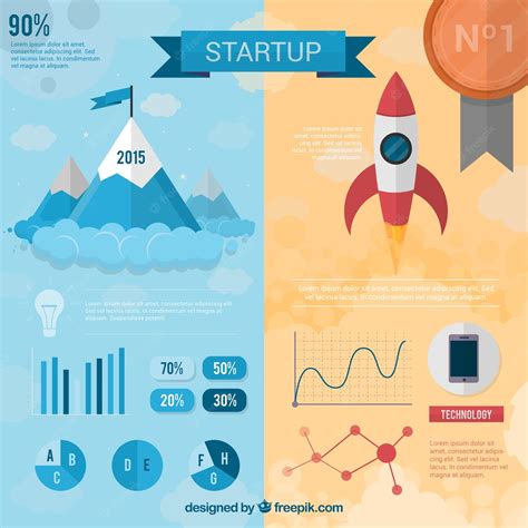 Free Vector Startup Infographic Template